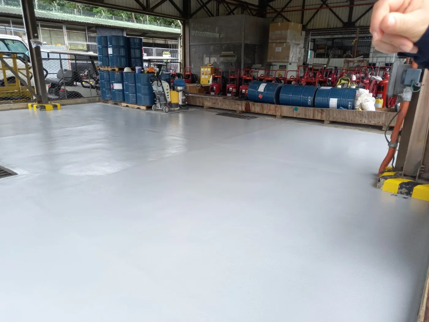 Piso epóxico industrial aplicado por Firepox en CPF Cupiagua - Aguazul Casanare