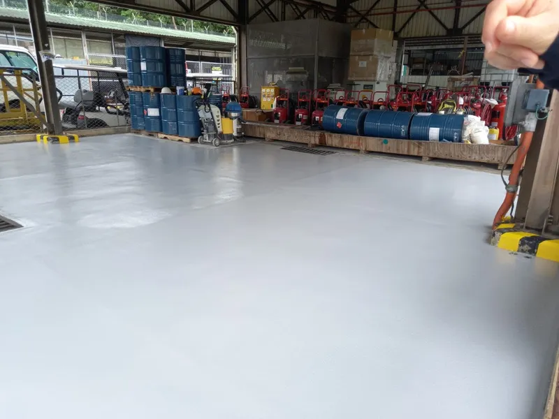 Piso epóxico industrial aplicado por Firepox en CPF Cupiagua - Aguazul Casanare