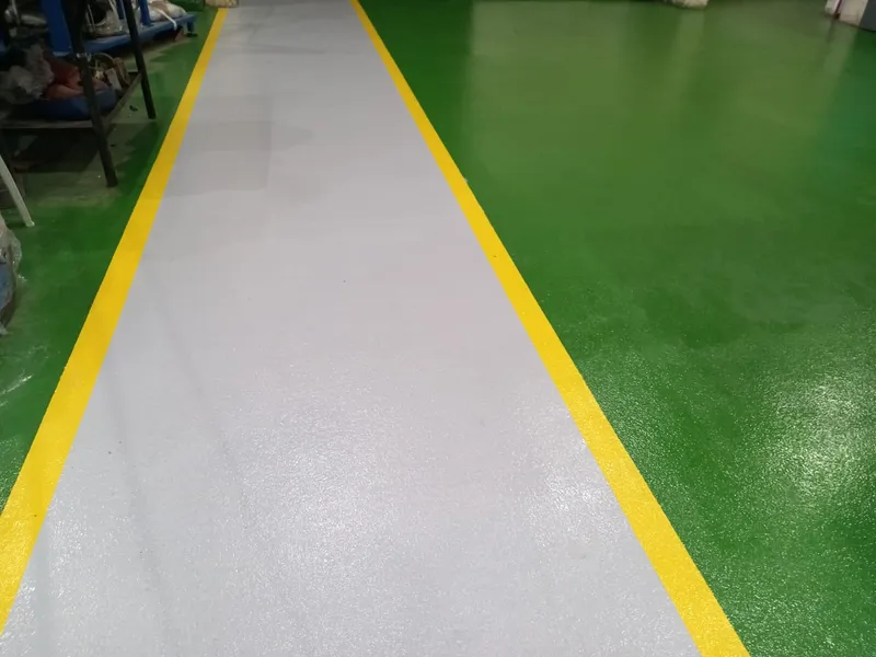Piso epóxico industrial aplicado por Firepox en CPF Cusiana