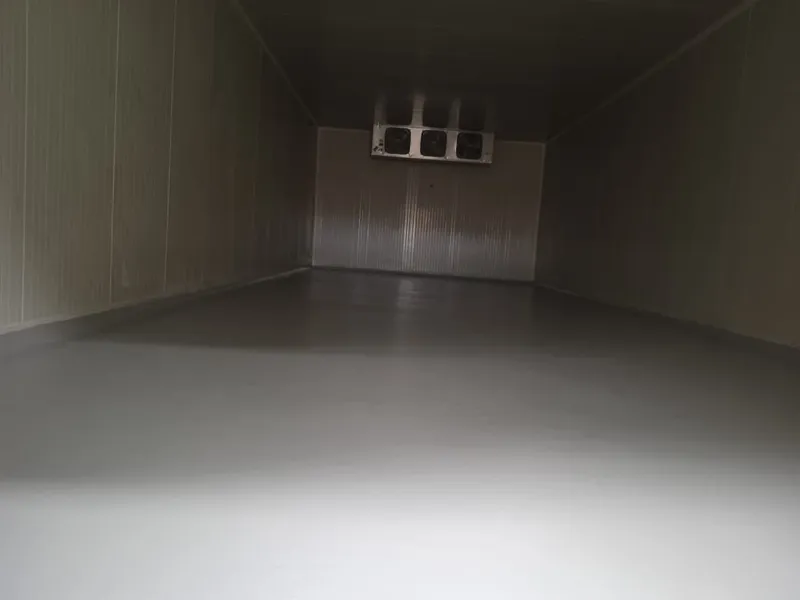 Piso epóxico industrial aplicado por Firepox en Cuarto de Congelación - Puro Pollo - Sincelejo Sucre